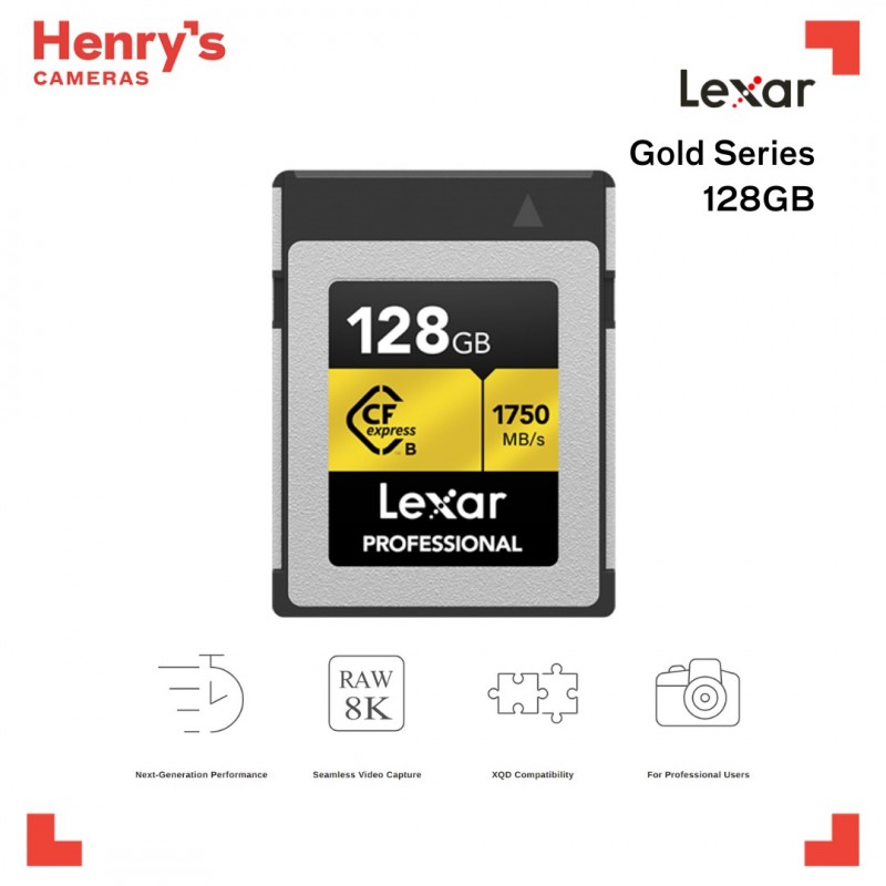 Lexar Professional 128GB CF Express Type B Card Gold Series up to ...